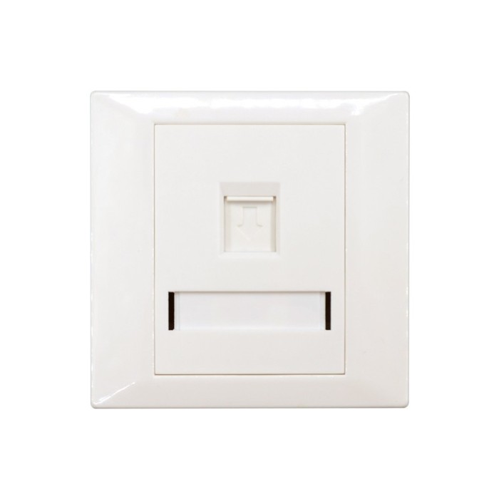 Faceplate Keystone RJ45,86x86, 1 port, EMTEX, &quot;EMT-FP8686-1&quot;