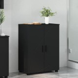 VidaXL Dulap de Baie cu raft Negru 60 x 35 x 80 cm Lemn compozit