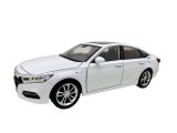 Macheta Honda Accord Sport Hybrid alba 1:24 replica metal lumini si sunete usi capota si portbagaj deschise