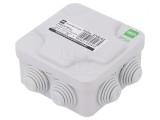 Cutie de conexiuni IP55 gri 102x102x47 mm