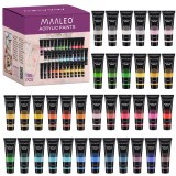 Set vopsele acrilice Maaleo, 36 culori x 20 ml pentru pictura si hobby