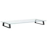 Cumpara ieftin Suport de monitor, negru, 80x35x8 cm, sticla securizata/ metal