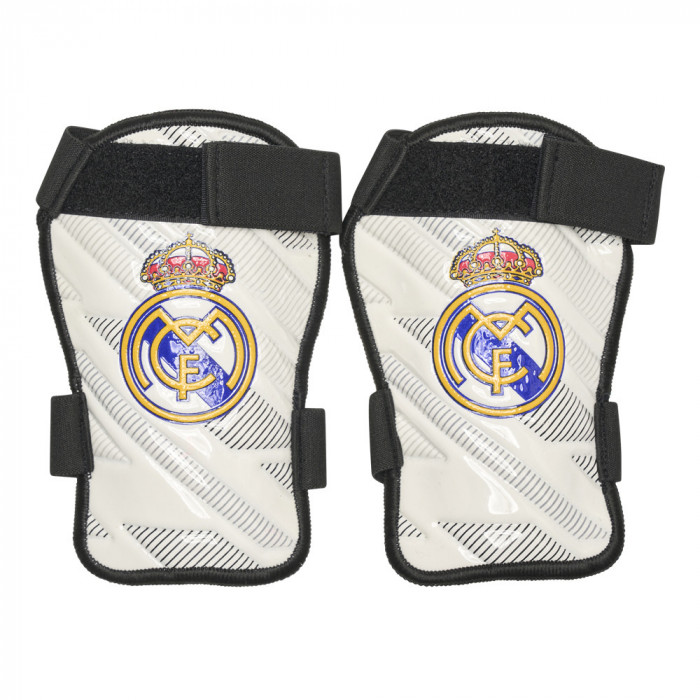 Real Madrid apăratori de fotbal pentru copii No3 Logo - XS