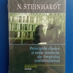 Principiile clasice si noile tendințe ale dreptului constituțional N.Steinhardt