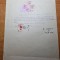 certificat comuna potcoava, jud. olt - din anul 1945 - flancat cu 2 timbre