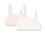 Cumpara ieftin Set 2 bustiere pentru fete DIM Pockets, alb roz, 16 ani 164 cm - OUTLET