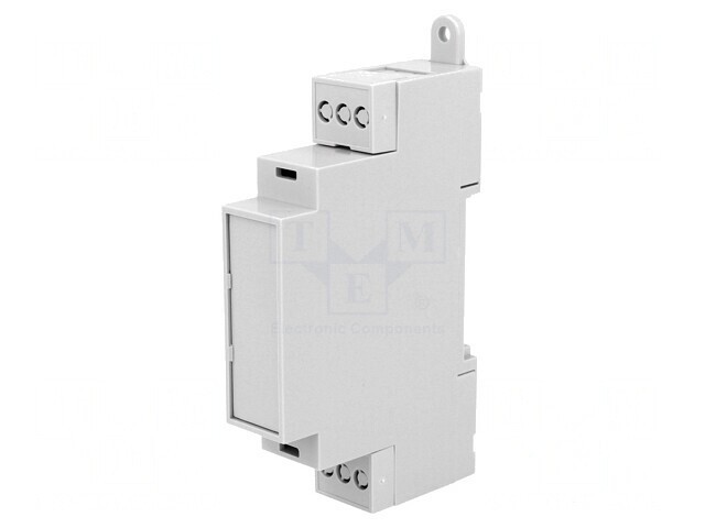 Carcasă pentru șină DIN ABS gri 90,2mm x 18,1mm x 57,5mm