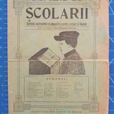 Școlarii / Anul 1 Nr. 9 iunie 1915 / Bucuresti / revistă educativă instructivă