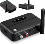 Cumpara ieftin Adaptor RX Receptor Audio Bluetooth 5.4 Techstar&reg; M60, Imperechere NFC, AUX + RCA, Redare USB, Type-C, Flash Drive, Microfon Integrat, HiFi, 10m
