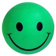 Jucarie minge plina Emoji &Oslash; 5,7 cm verde