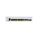 Catalyst 1000 8port GE, POE, Ext PS, 2x1G SFP &quot;C1000-8P-E-2G-L&quot; (timbru verde 2 lei), Cisco