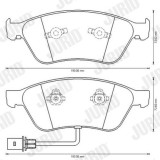 JURID 573207JC Jurid White Low Dust set placute frana,frana disc