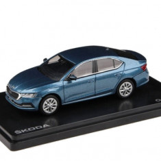 Macheta auto Skoda Octavia IV 2020 albastru Ttitan, 1:43 Abrex