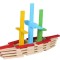 Set 150 piese din lemn de constructie creativa, 36+ - CX-17537
