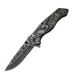 Cutit tip Briceag Eagle, 20 cm, otel, full metal, clema prindere centura, Oem
