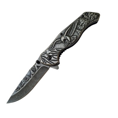 Cutit tip Briceag Eagle, 20 cm, otel, full metal, clema prindere centura foto
