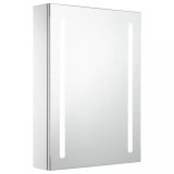 Dulap de baie cu oglinda si LED-uri, 50 x 13 x 70 cm