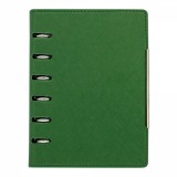 Agenda organizer A6 cu 6 inele verde inchis