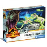 Kit arheologic, Clementoni, Glow In The Dark, T-Rex si Pteranodon