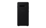 Husa Silicon Ultraslim Neagra SOHO pentru Samsung Galaxy S10, Protectie Camera