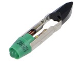 Lampă LED verde T5,5 12V EAO, 1 diodă