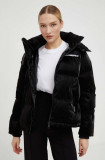 Cumpara ieftin Karl Lagerfeld geaca femei, culoarea negru, de iarna