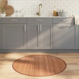 vidaXL Covor rotund, natural, 100 cm, bambus