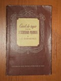 CAIET DE REGIE PENTRU O SCRISOARE PIERDUTA de I.L.CARAGIALE , * MINIMA UIZURA