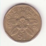 Singapore 1 Dollar 1995 -ribbon downwards.
