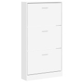 Cumpara ieftin Dulap pentru pantofi, alb, 59x17x108 cm, lemn stratificat