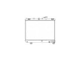 Radiator racire Kia Rio, 08.2000-02.2005, motor 1.3, 55/60 kw, 1.5, 72 kw, benzina, cutie manuala, cu/fara AC, 528x350x16 mm, aluminiu brazat/plastic