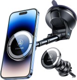 Cumpara ieftin Suport Auto de Telefon, Reglabil, pentru Grila Ventilatie sau Parbriz, Suport MagSafe, Brat Telescopic - CN