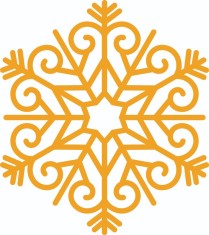 Sticker decorativ, Mandala, Portocaliu, 60 cm, 4982ST-1 foto