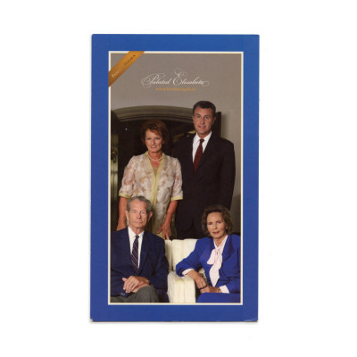 Familia regală a Rom&amp;acirc;niei, fotografie tip carte poștală, cu semnături olografe foto