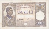 Bancnota Romania 1000 Lei 1934 VF, Numismatica, Bancnote Romanesti