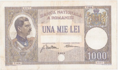 ROMANIA 1000 LEI 1934 VF foto