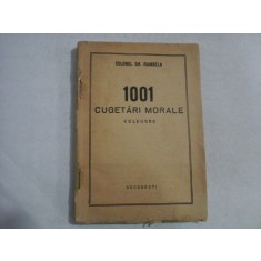 1001 CUGETARI MORALE culegere - colonel Gh. RAMBELE - Bucuresti, 1938