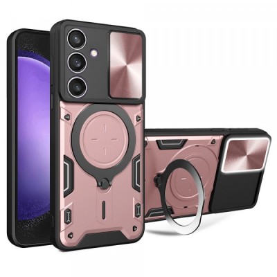 Husa pentru Samsung Galaxy S23 FE S711, Techsuit, CamGuard Pro, Roz Aurie foto