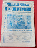 Program meci fotbal PETROLUL PLOIESTI - &quot;RULMENTUL&quot; ALEXANDRIA(22.03.1981)