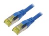 Cablu Patch Cord Digitus S/FTP Cat6a 2m LSZH Albastru RJ45 Ecranat Cu Folie si Tresa Cupru Litat