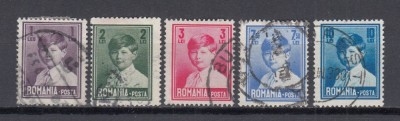 ROMANIA 1930 LP 83 REGELE MIHAI I UZUALE - FORMAT MIC SERIE STAMPILATA foto