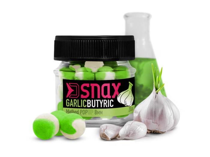 Momeală de c&acirc;rlig D SNAX POP / Usturoi-Butyric 5,5 mm.- Delphin