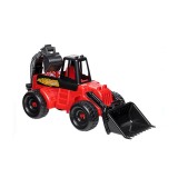 Vehicul de santier Buldozer cu brat mare, 54 cm, Rosu/Negru, General