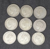 Lot One Shilling Marea Britanie Argint, Europa