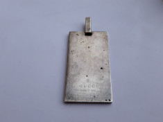 MEDALION argint GUCCI original BRAND de LUX ITALIA de efect MASIV si OPULENT foto