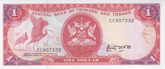 Bancnota Trinidad &amp; Tobago 1 Dolar (1985) - P36a UNC