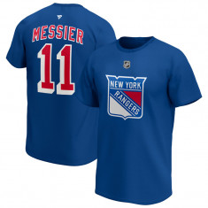 New York Rangers tricou de bărbați Mark Messier #11 Iconic Name &amp; Number Graphic - S