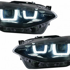 Faruri Osram LED DRL compatibil cu BMW 1 Series F20 F21 (06.2011-03.2015) Negru LEDHL108-BK