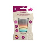 Cumpara ieftin Set 6 boluri cu capac pentru alimente, 300 ml, fara BPA, 0+ luni, Nip 37063