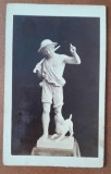 Fotografie tip CDV, sculptura Pastorul - Rietschel